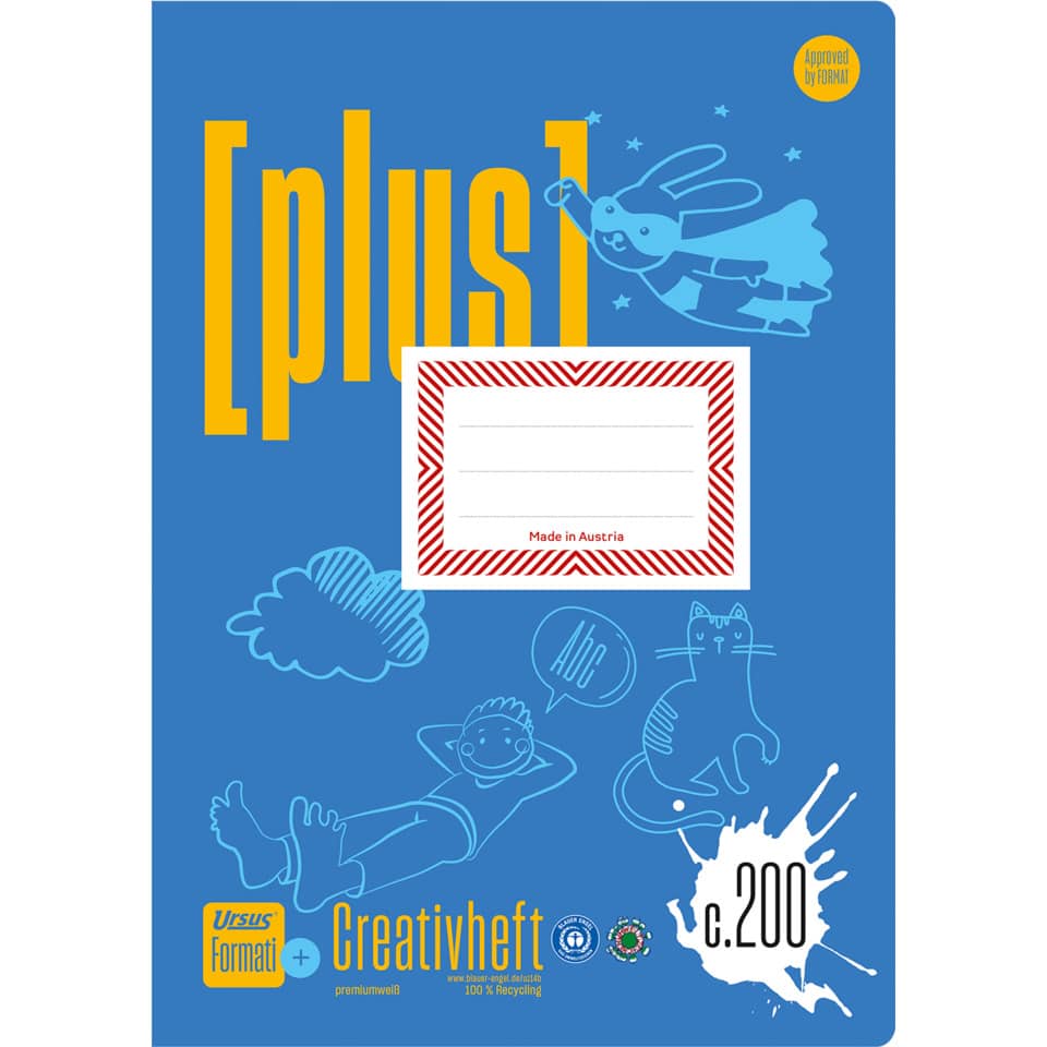 Creativheft-A4-20-Blatt-weiss-10mm-liniert-URSUS-Formati.