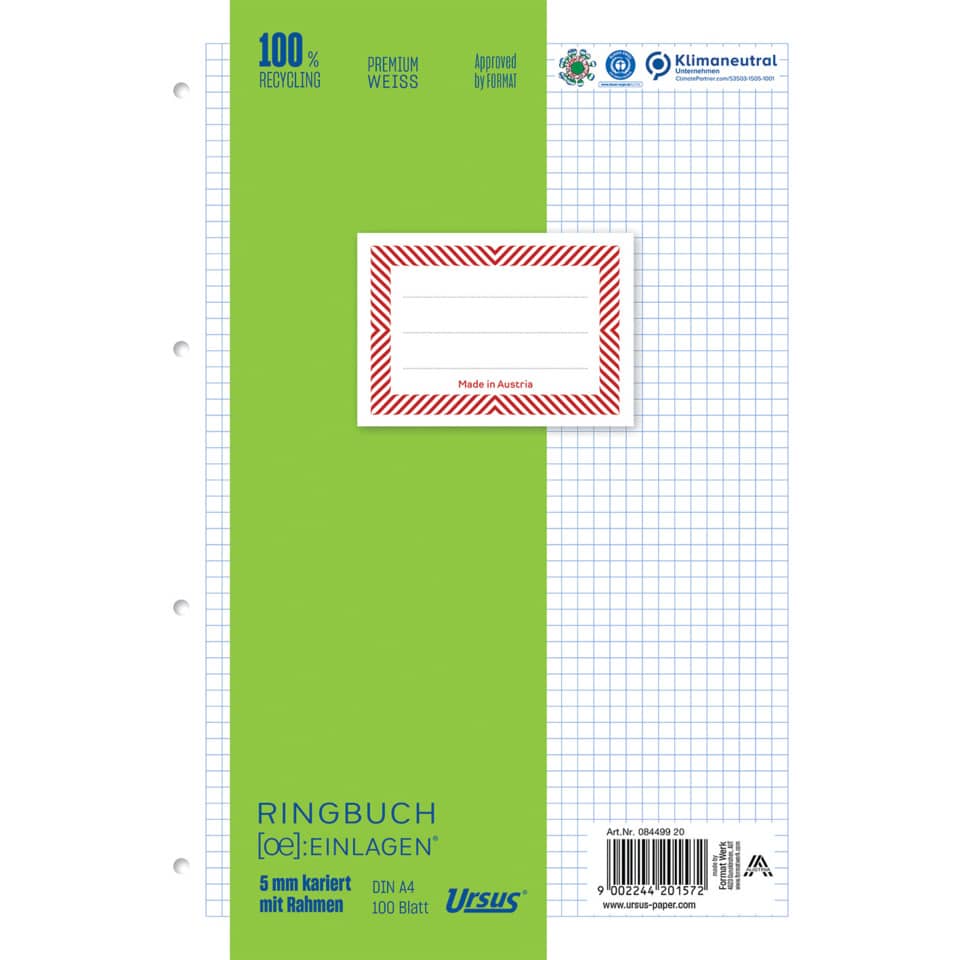 Ringbucheinlage-A4-100-Blatt-kariert-mit-Rahmen.