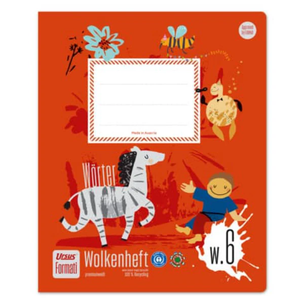 Wörterheft Quart 20 Blatt liniert URSUS Formati W6