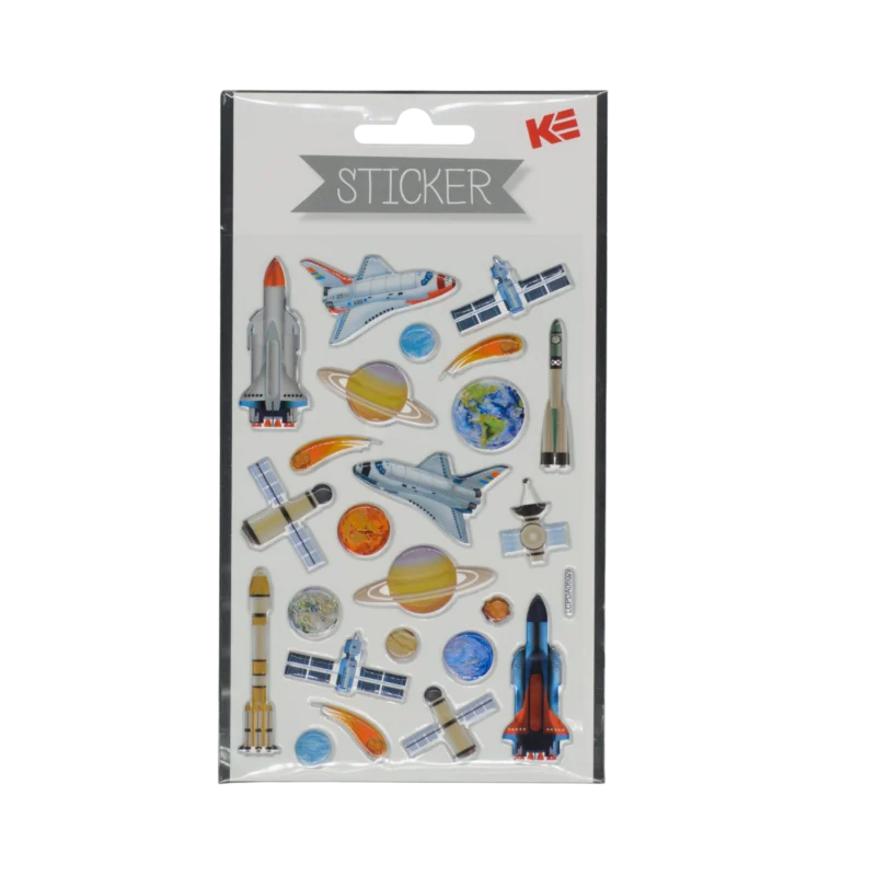 Sticker 3D Weltall