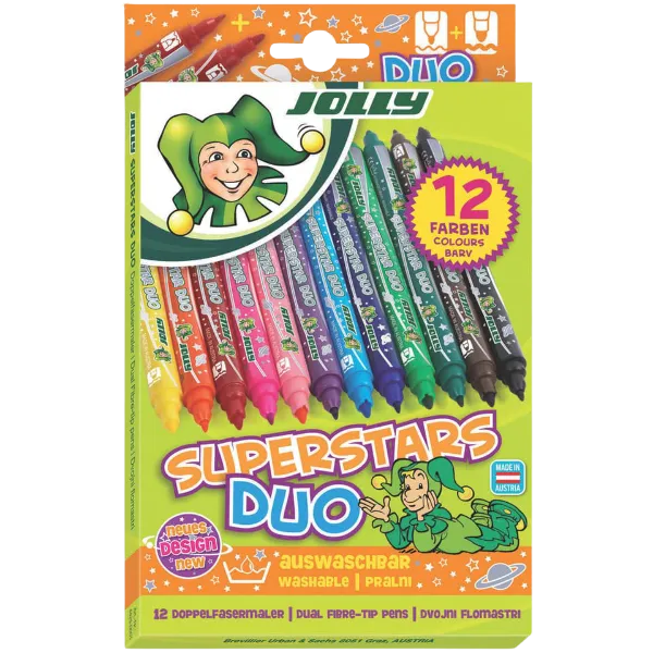 Faserschreiber Duo 12 Stück JOLLY