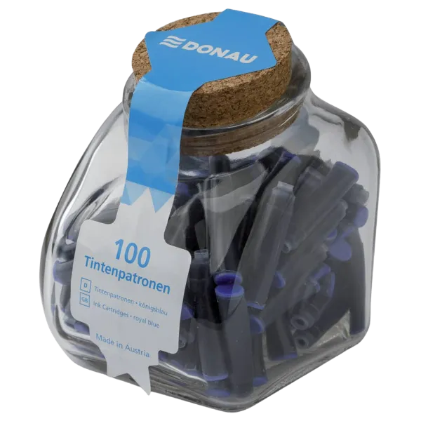 Tintenpatrone im Glas 100 Stk. Königsblau