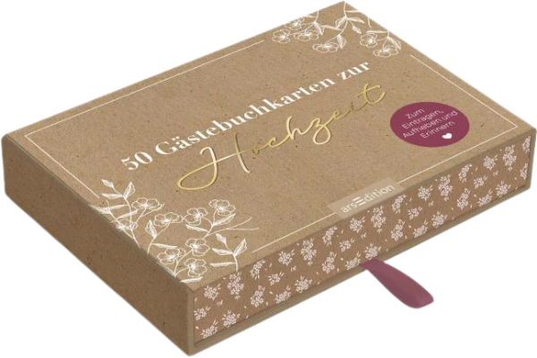 50 Gästebuchkarten zur Hochzeit
