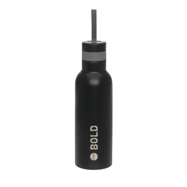 Trinkflasche Black Edelstahl BOLD