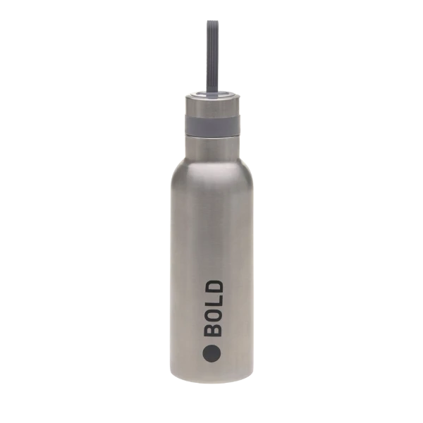 Trinkflasche Silver Edelstahl BOLD