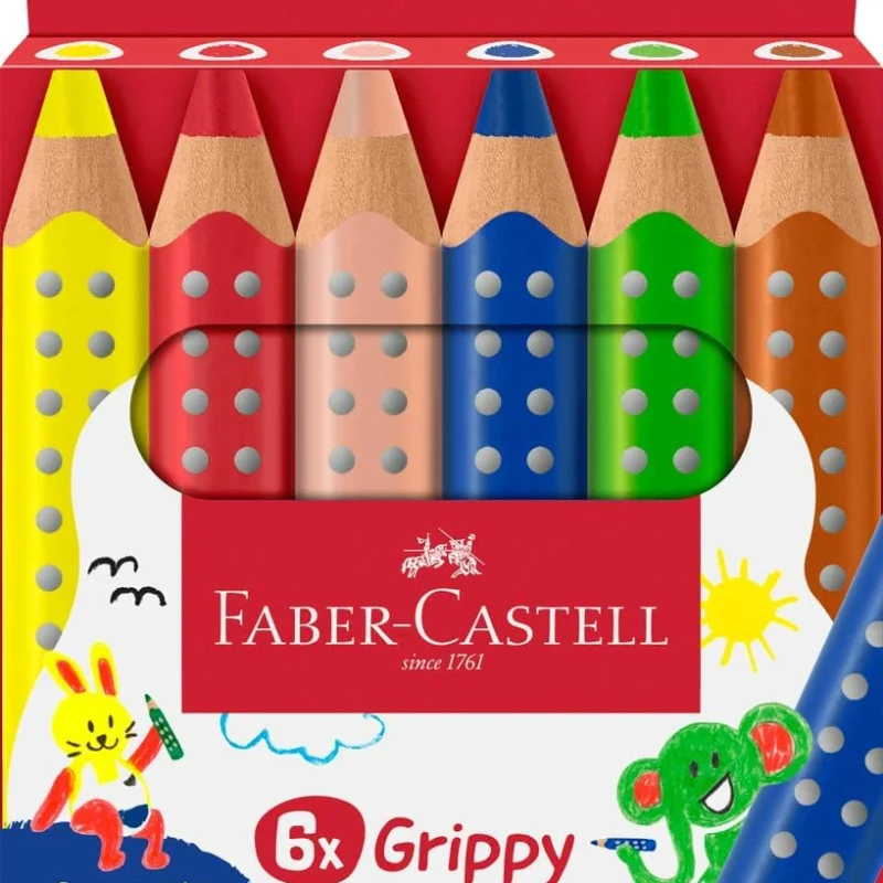 Farbstiftetui 6ST Grippy sortiert FABER-CASTELL