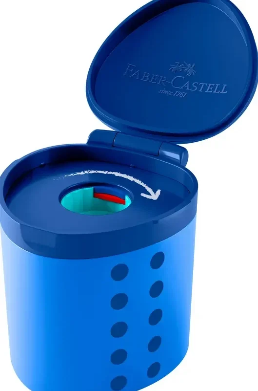 Dosenspitzer einfach Grippy blau Faber-Castell