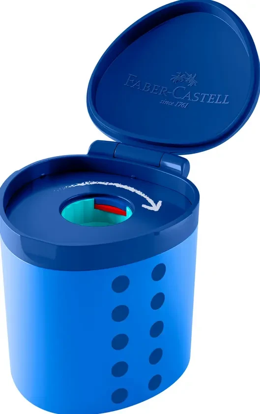 Dosenspitzer einfach Grippy blau Faber-Castell