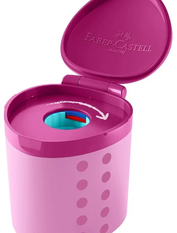 Dosenspitzer einfach Grippy pink Faber-Castell