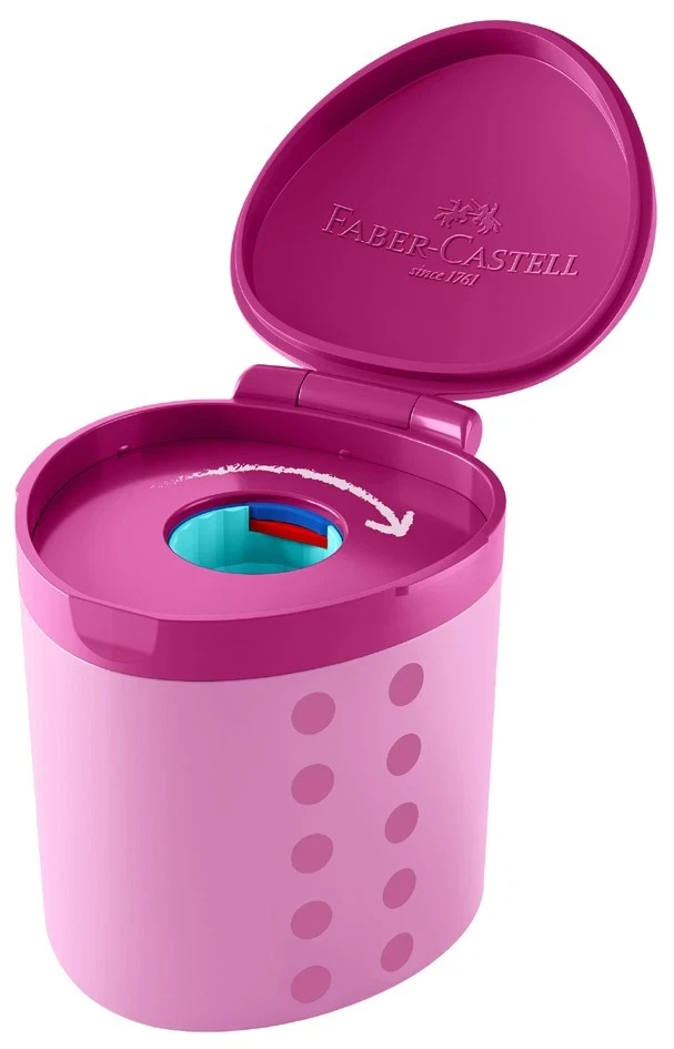 Dosenspitzer einfach Grippy pink Faber-Castell