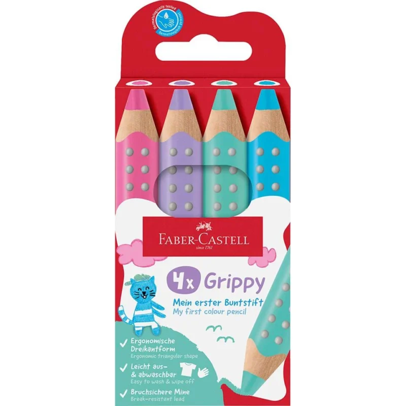 Farbstiftetui 4 Stück Grippy FABER-CASTELL