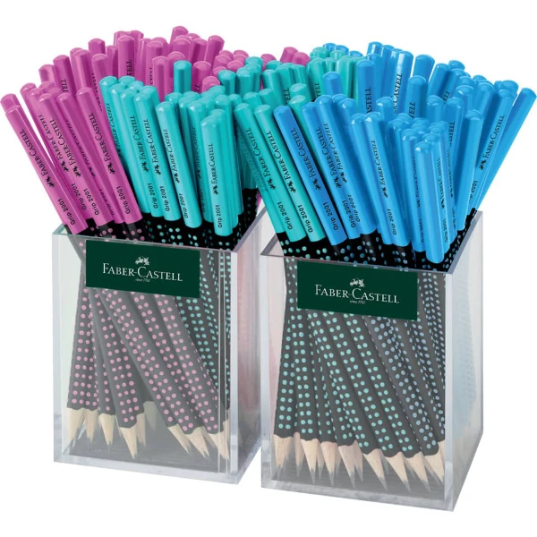 Schulbleistift GRIP 2001 HB Two Tone FABER CASTELL 517020 sortiert