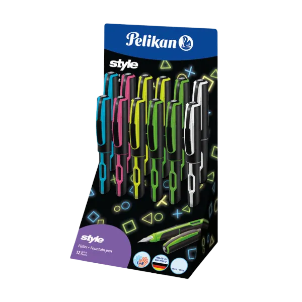 Pelikan Füllhalter Style Neon sortiert im Display