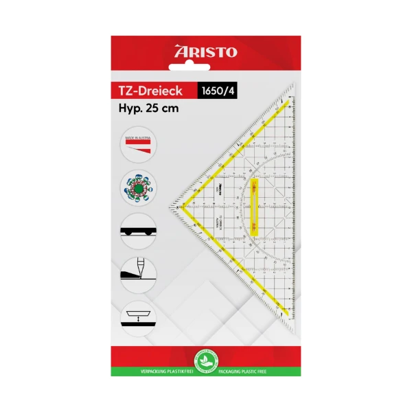 Tz-Dreieck 25 cm mit Griff ARISTO 70-AR1650/4