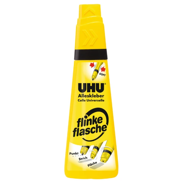 Flinke Flasche 90g mit Lösemittel UHU