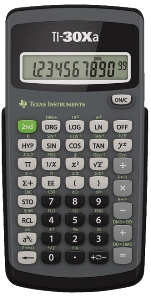 TI-30 Xa 1-zeilig Taschenrechner TEXAS INSTRUMENTS