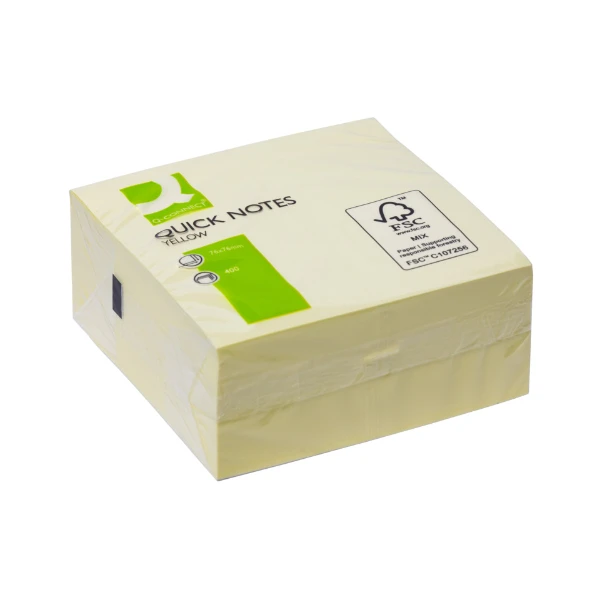 Haftnotizblock 400Blatt FSC gelb Q-CONNECT
