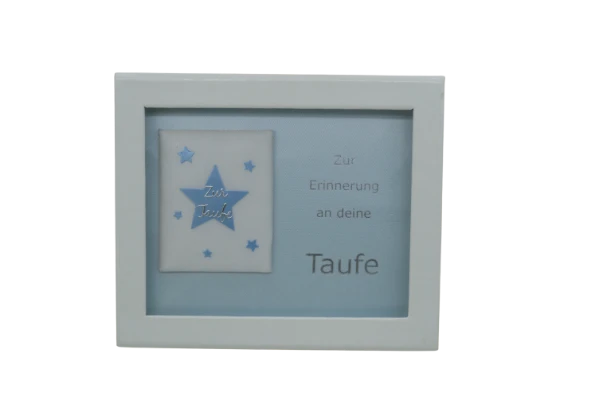 Taufbrief Sterne blau/silber