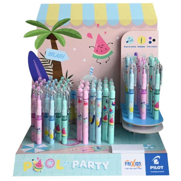 Tintenroller FriXion Ball/Clicker Pool Party sortiert PILOT