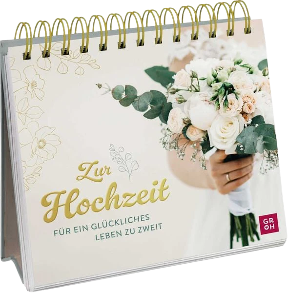 Spiralaufsteller - Zur Hochzeit