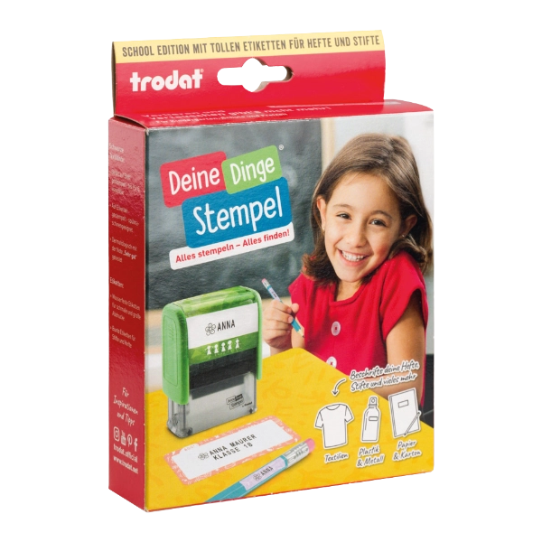 Stempelset TRODAT DeineDinge Typomatic School Edition