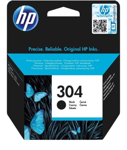 Original HP Tintenpatrone Nr. 304 black N9K06AE